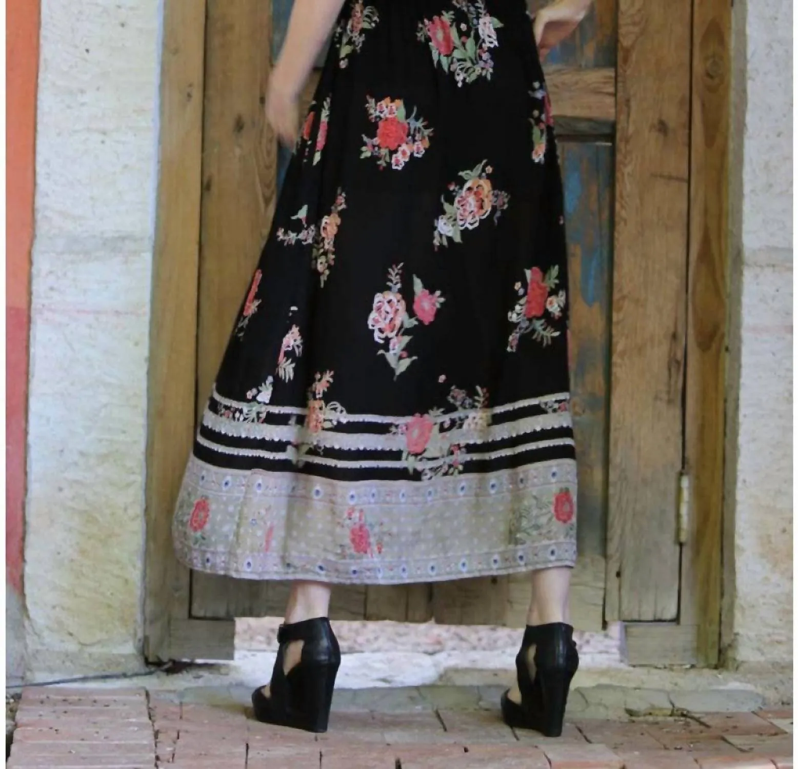 Angie - Cold Shoulder Walk Through Maxi Romper