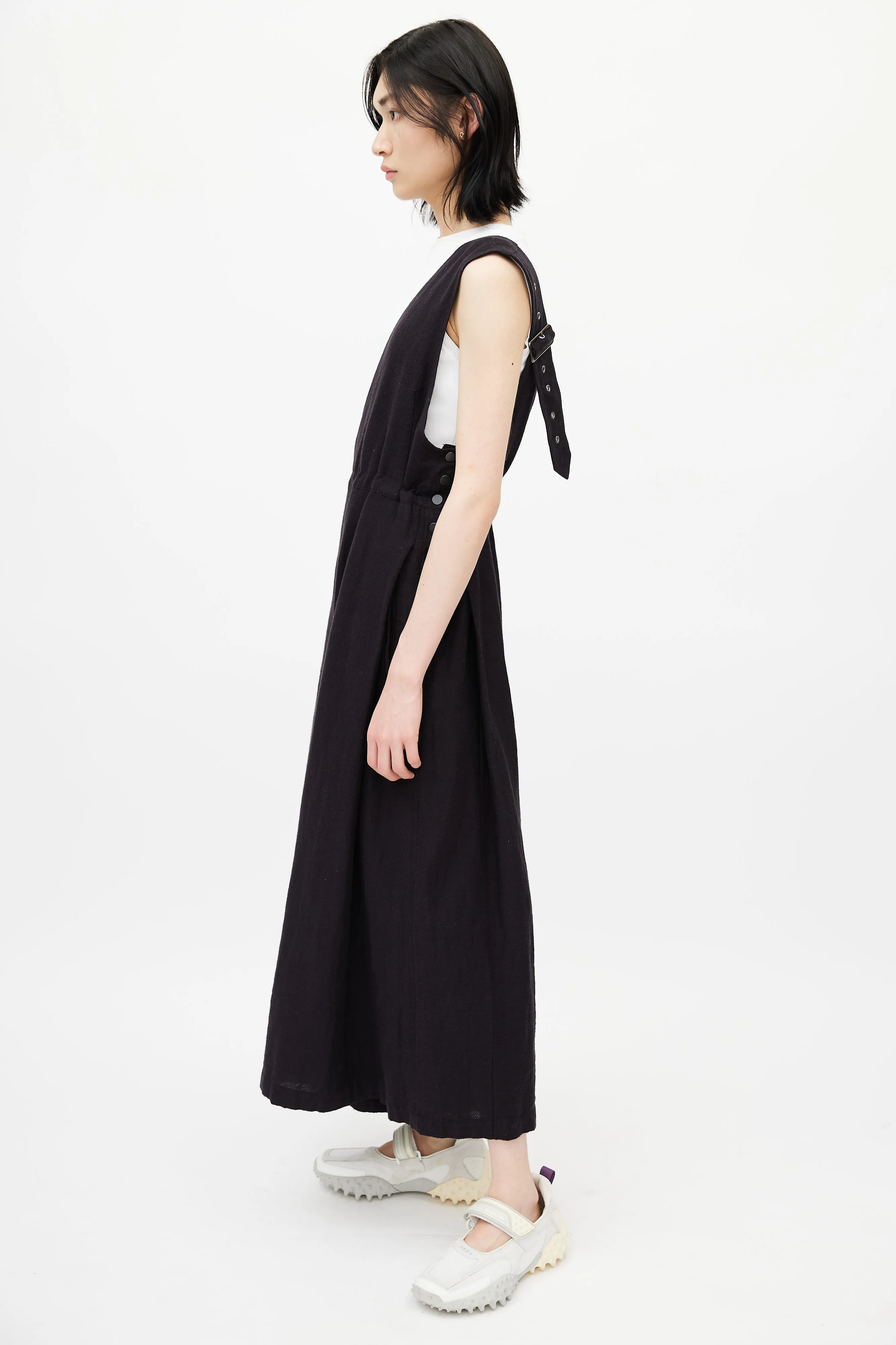 Black Asymmetrical One Shoulder Jumpsuit