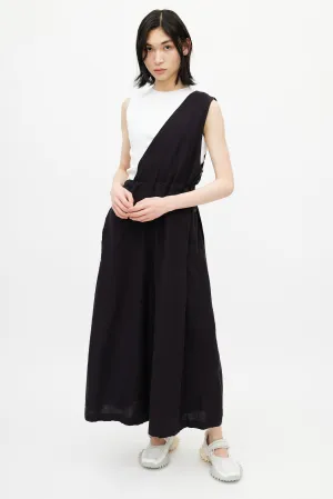 Black Asymmetrical One Shoulder Jumpsuit