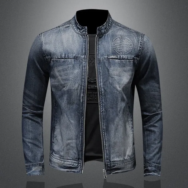 Collar Denim Jacket
