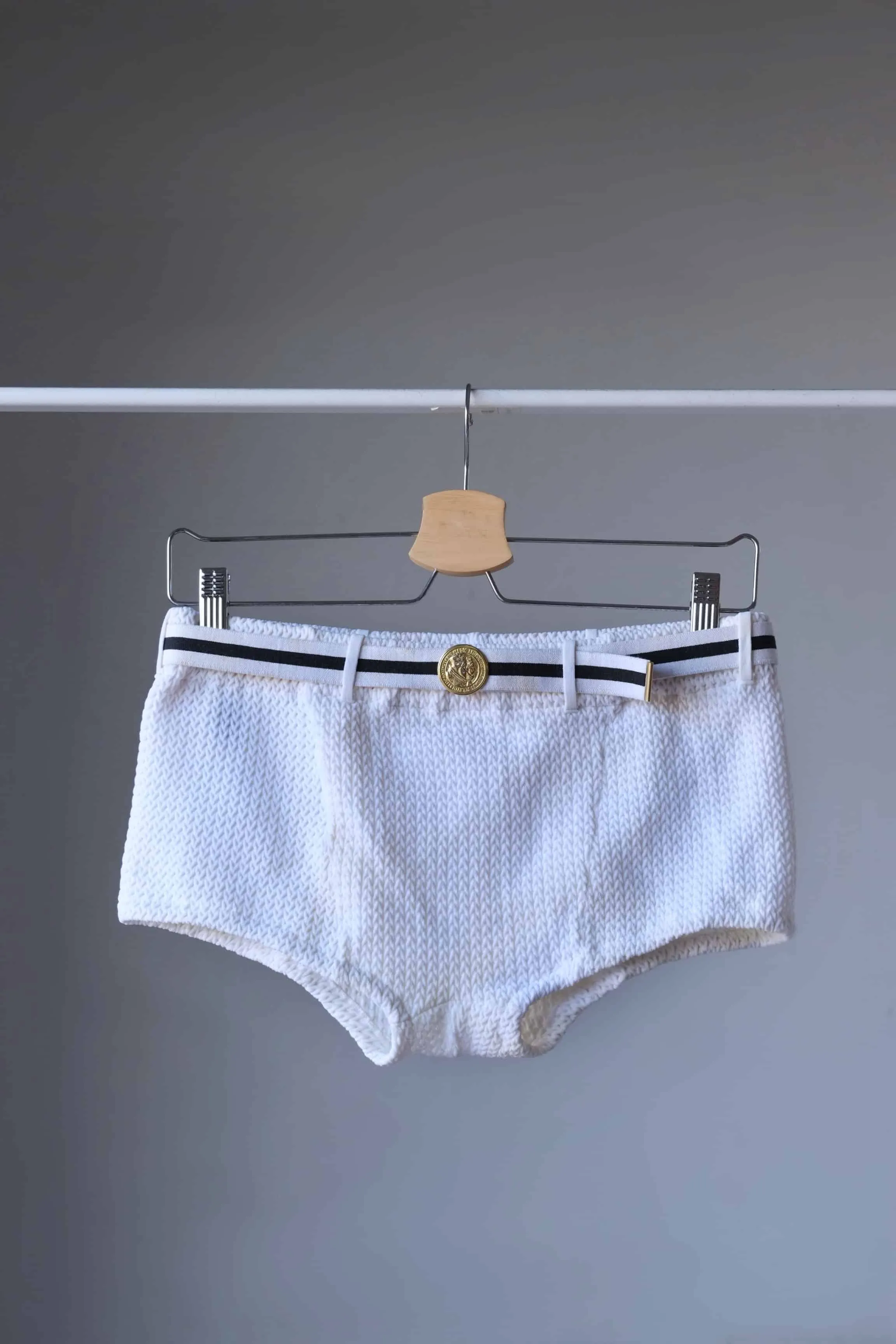 DIPLOMATE 60's Knit Swim Briefs