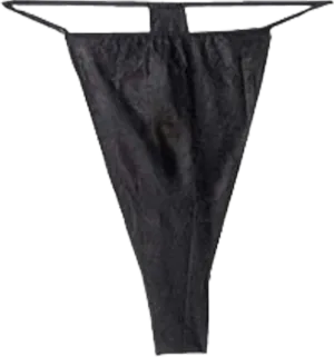 Disposable Black Men's Thong