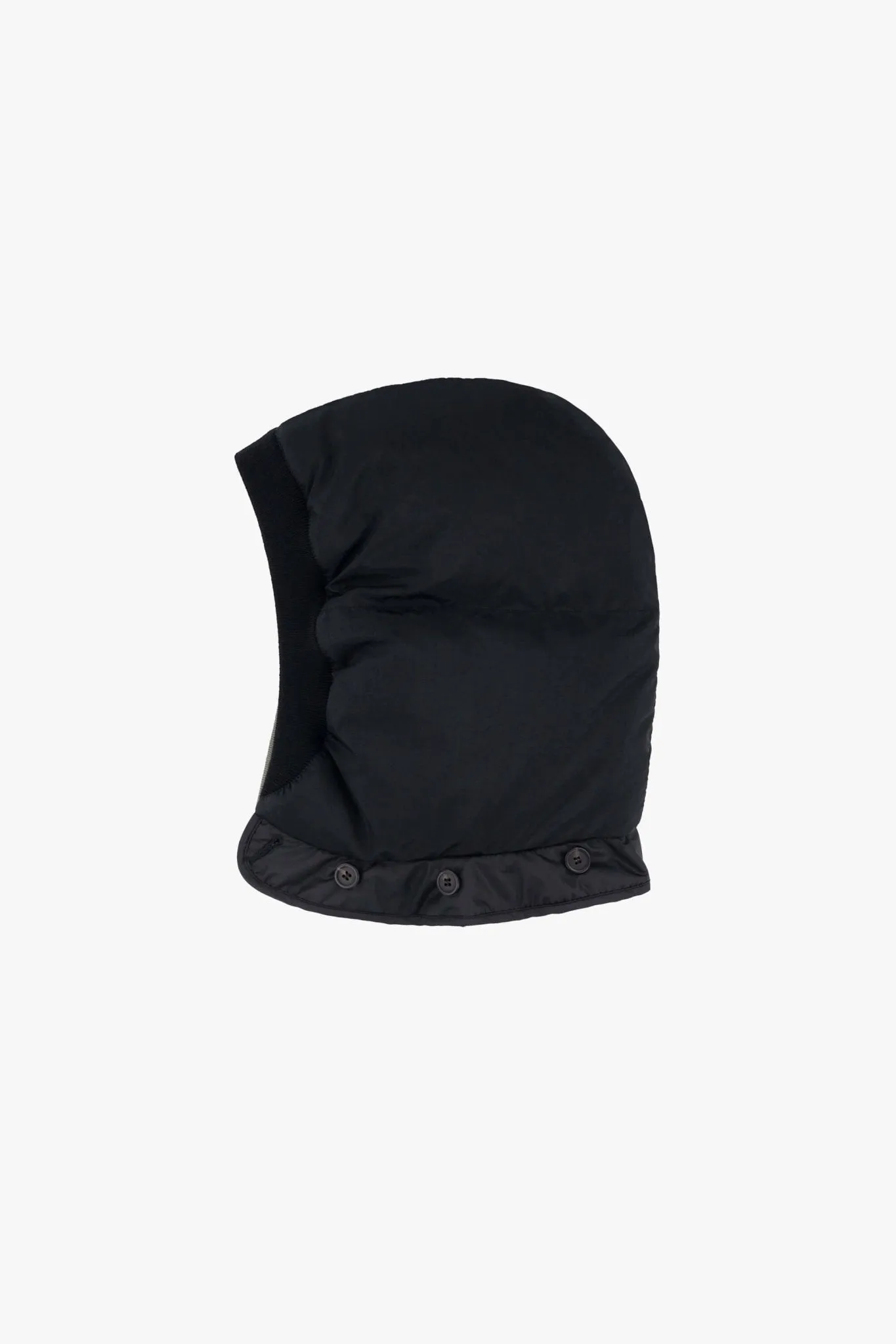 Down Close Fit Hood - Black / Moss