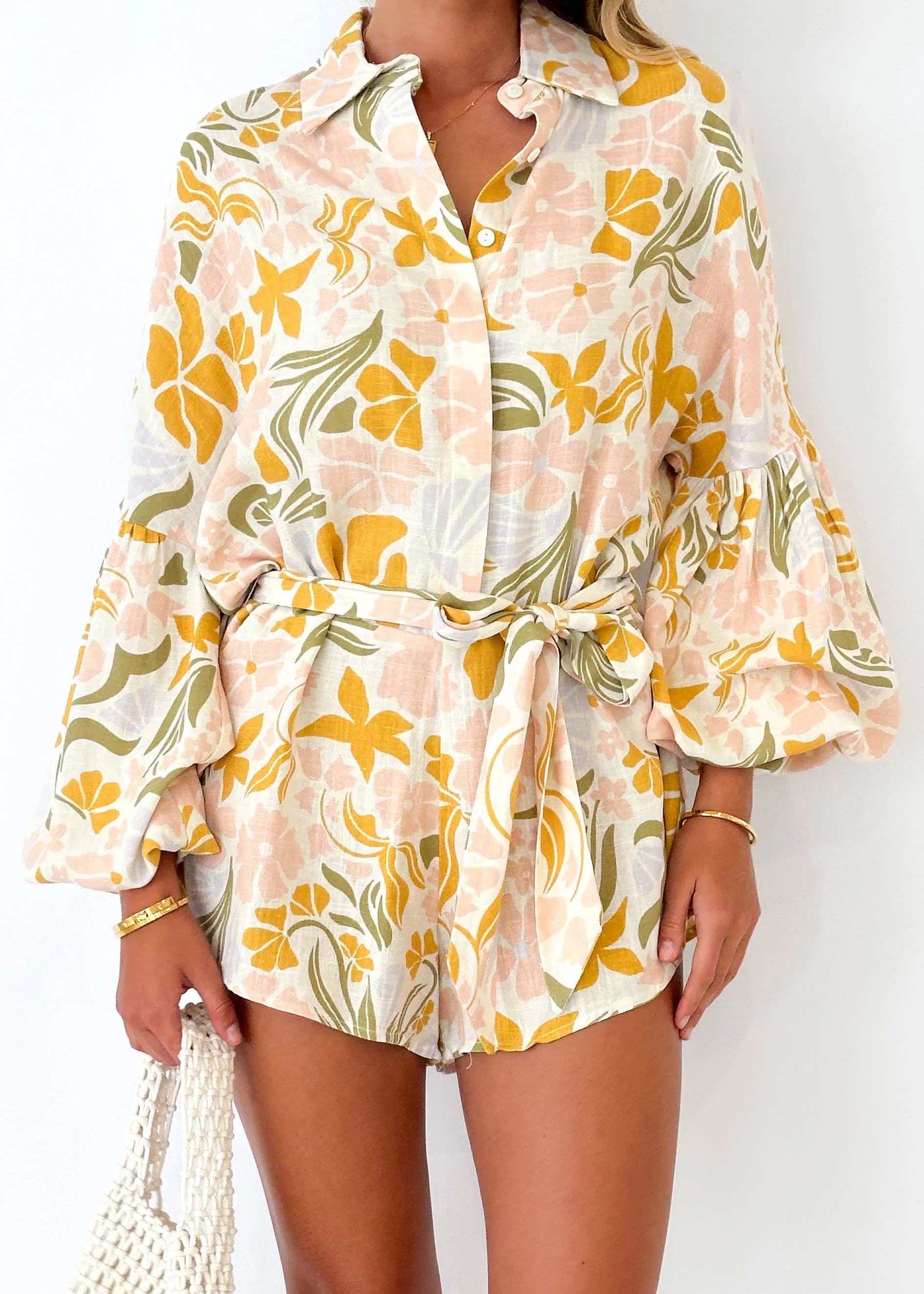 Drewer Playsuit - Blush Alila