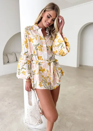 Drewer Playsuit - Blush Alila