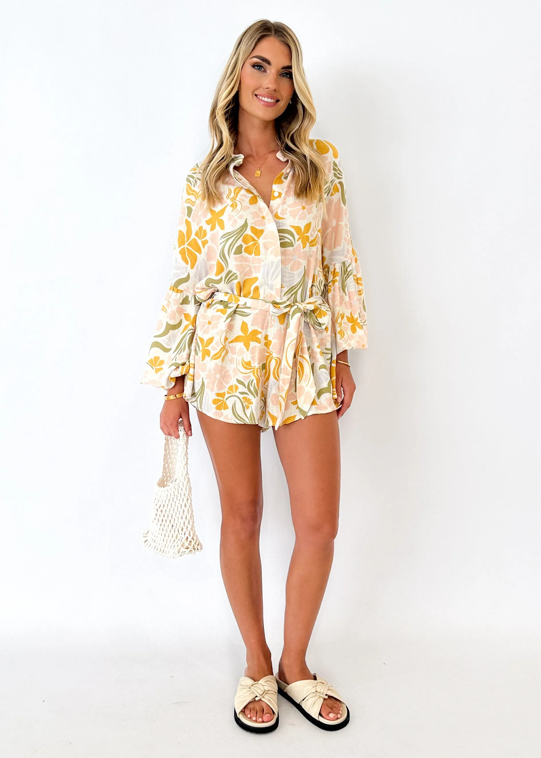 Drewer Playsuit - Blush Alila