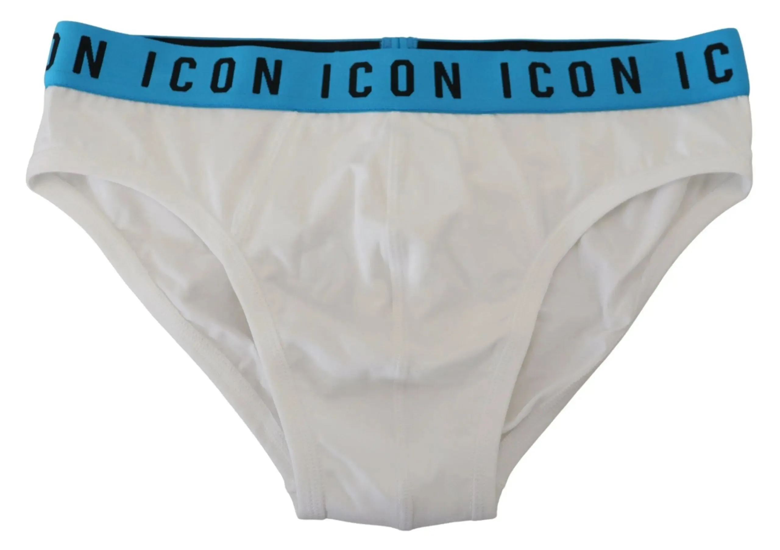 Elegant White Cotton Stretch Briefs