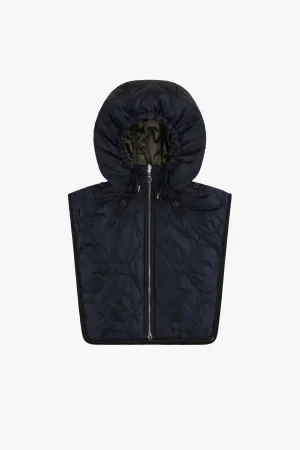 Elements Quilt Zip Hood - Navy / Dark Olive