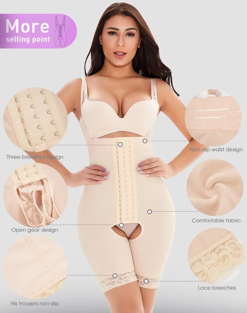 Fajas Shapewear Thigh Slimmer Butt Lifter High Waist Tummy Control