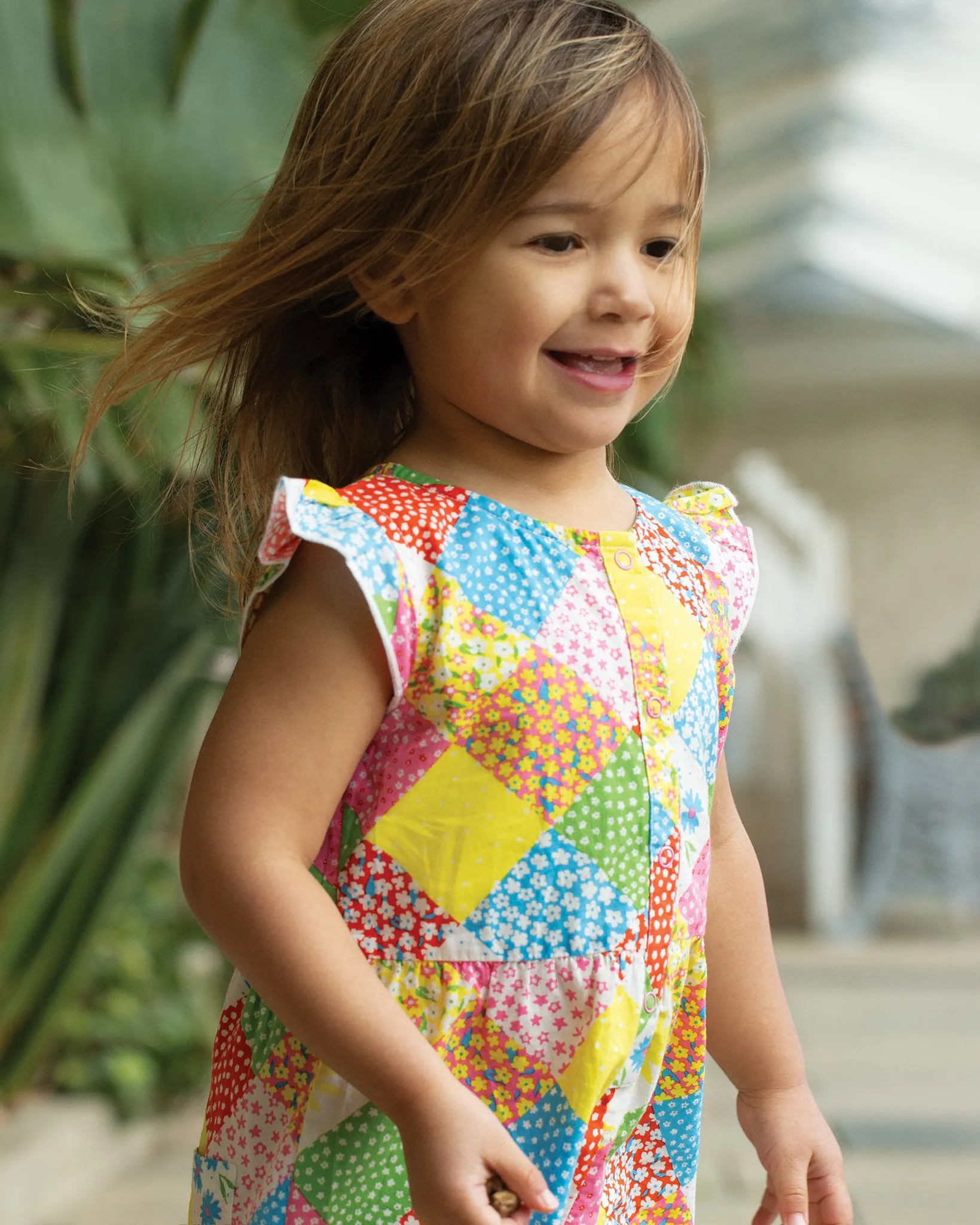 Frugi Etta Playsuit - Patchwork