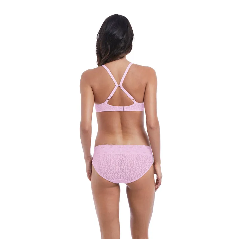 Halo Lace Sweet Pink Non Padded Moulded Bra - Wacoal