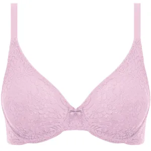 Halo Lace Sweet Pink Non Padded Moulded Bra - Wacoal