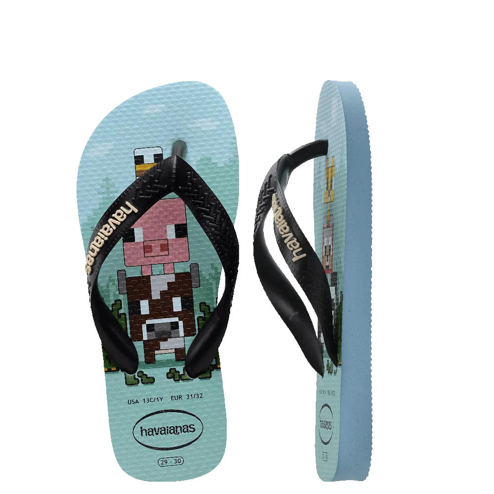 HAVAIANAS KIDS TOP MINECRAFT - LAVENDAR BLUE