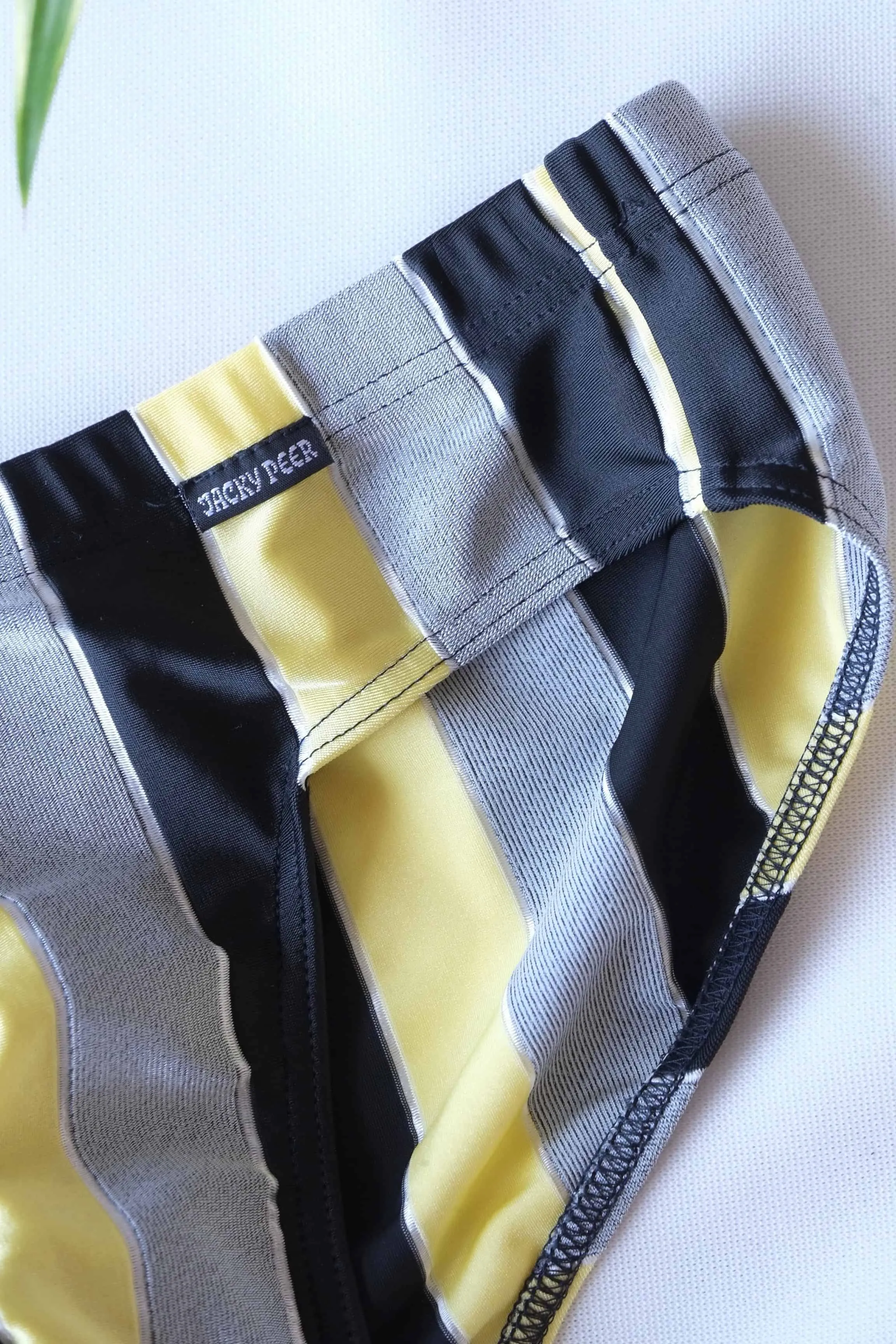 JACKY PEER Vintage Striped Swim Briefs