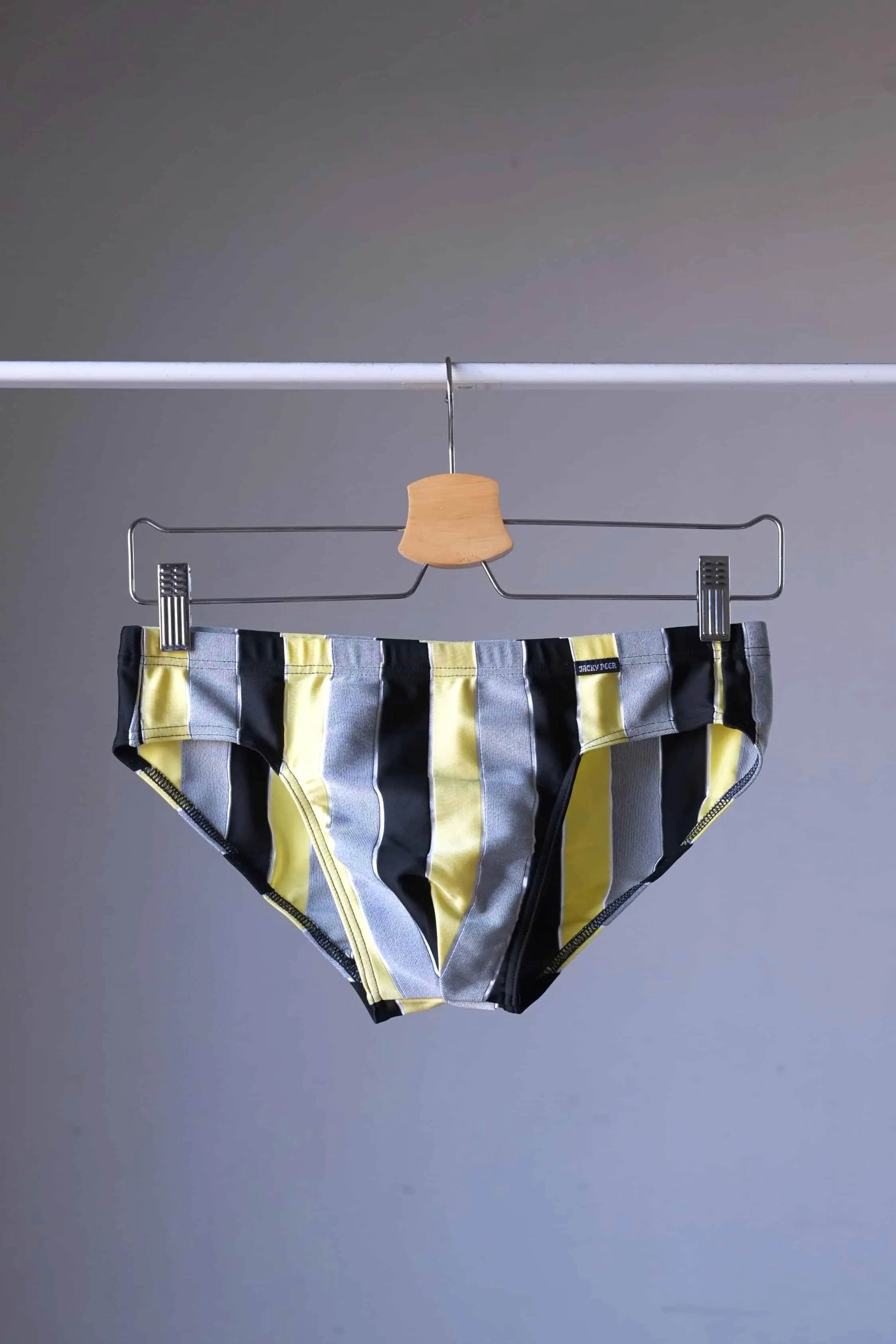 JACKY PEER Vintage Striped Swim Briefs