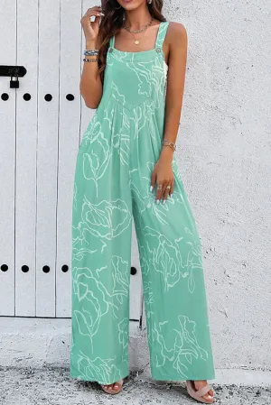 Jade Wide Leg Overalls
