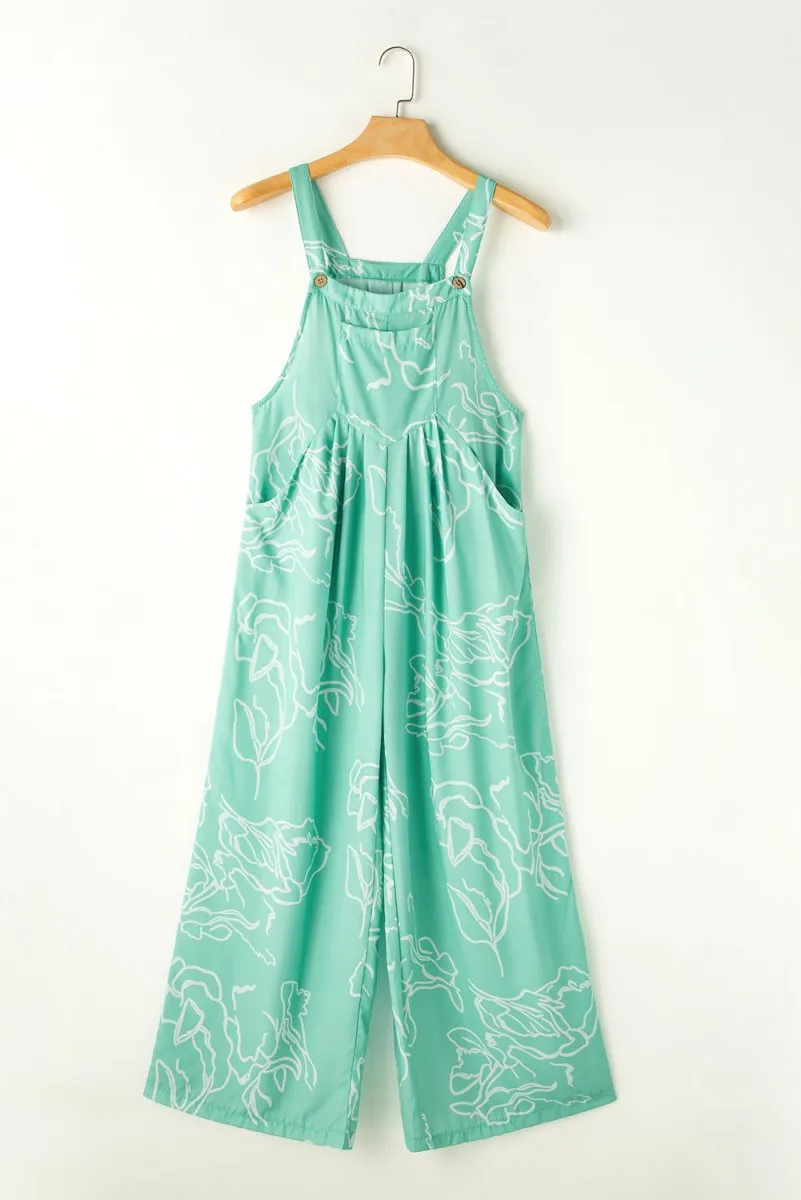 Jade Wide Leg Overalls
