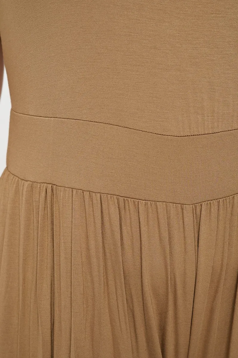 Jana Plus Size Short Sleeve Knit Jumpsuit