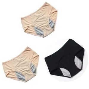 Leak-proof Women's Menstrual Briefs Before And After
