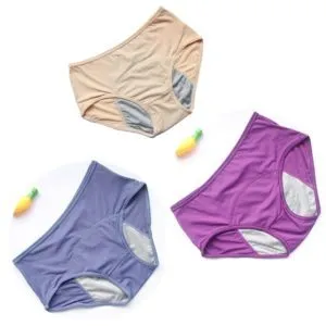 Leak-proof Women's Menstrual Briefs Before And After