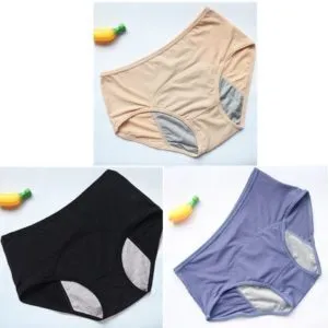 Leak-proof Women's Menstrual Briefs Before And After
