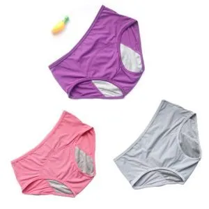 Leak-proof Women's Menstrual Briefs Before And After