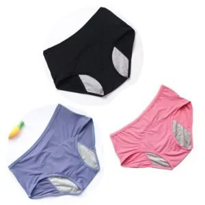 Leak-proof Women's Menstrual Briefs Before And After