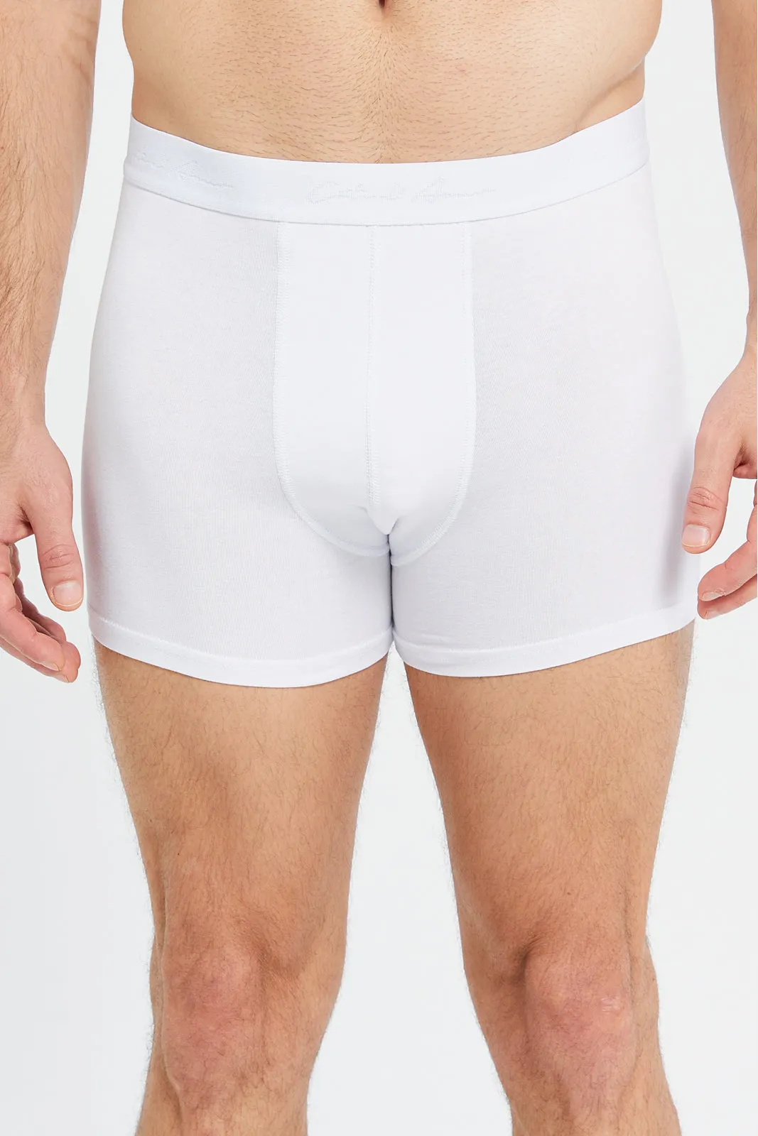 Men White Hipster Briefs (Pack of 2)