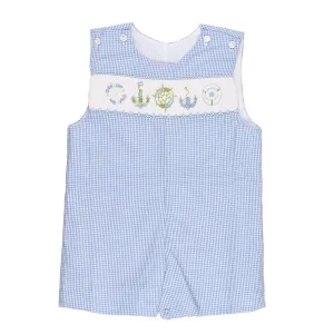 Pete Gingham Smocked Shortall