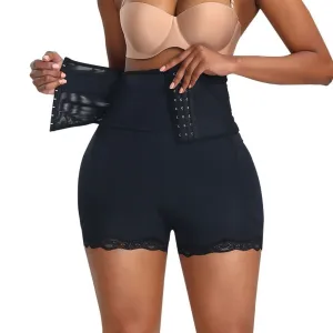Plus Size Tummy Control Butt Lifter High Waisted Shapewear Shorts