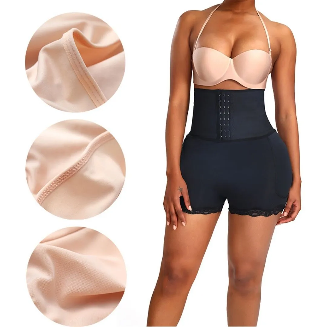 Plus Size Tummy Control Butt Lifter High Waisted Shapewear Shorts