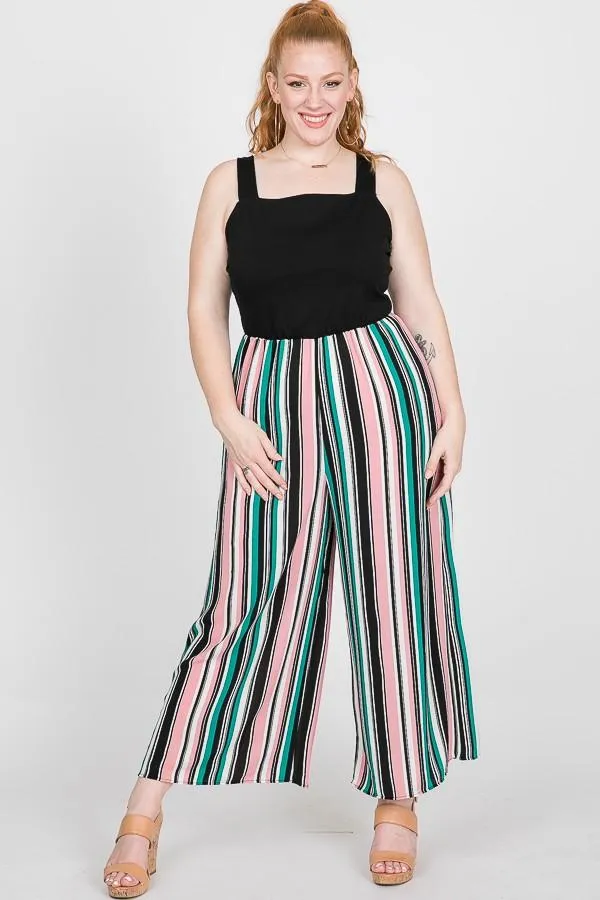 Pre-Order Colorful Nylon Striped Romper