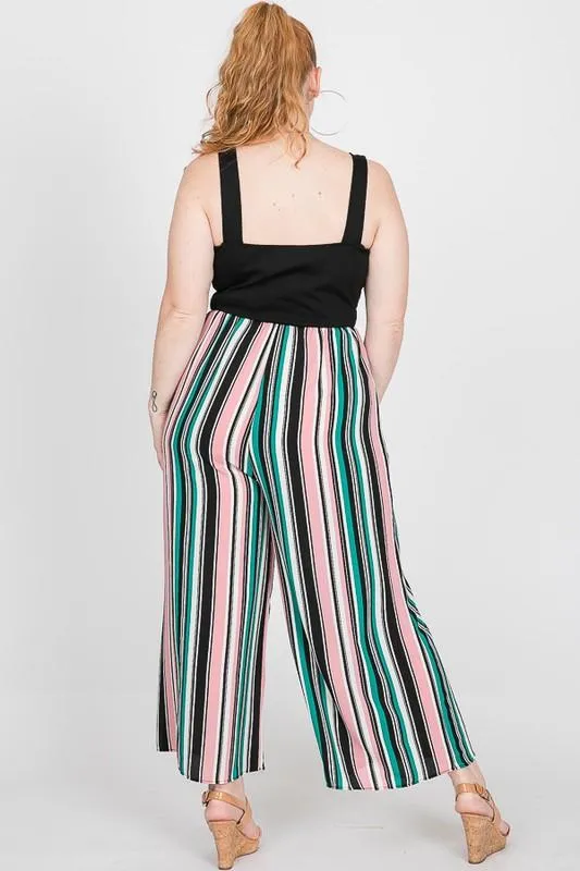 Pre-Order Colorful Nylon Striped Romper