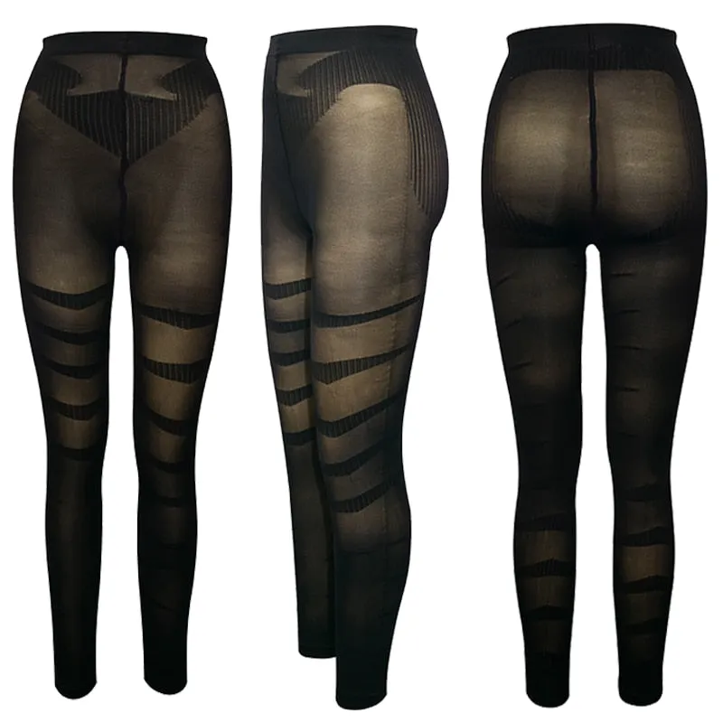 "Irresistible" Power Mesh High-Waisted Compression Leggings