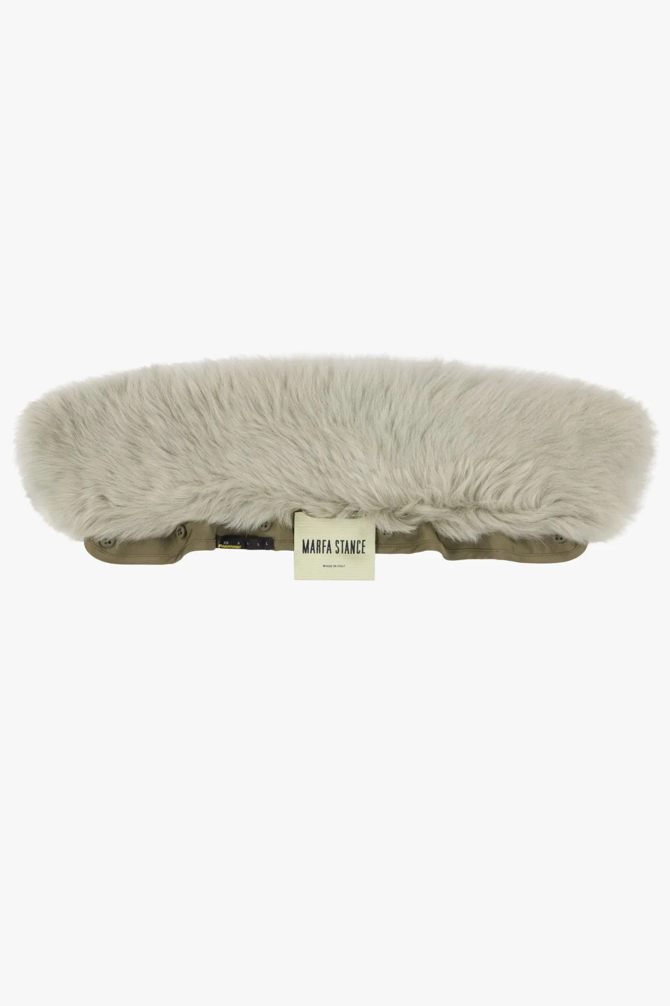 Shearling Collar - Pale Jade Long Hair