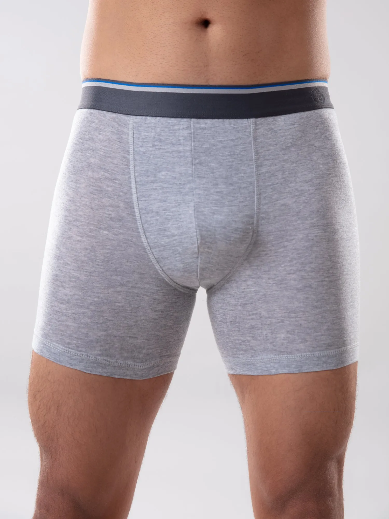 Ultra-Soft Tencel Boxer Brief - Grey Melange