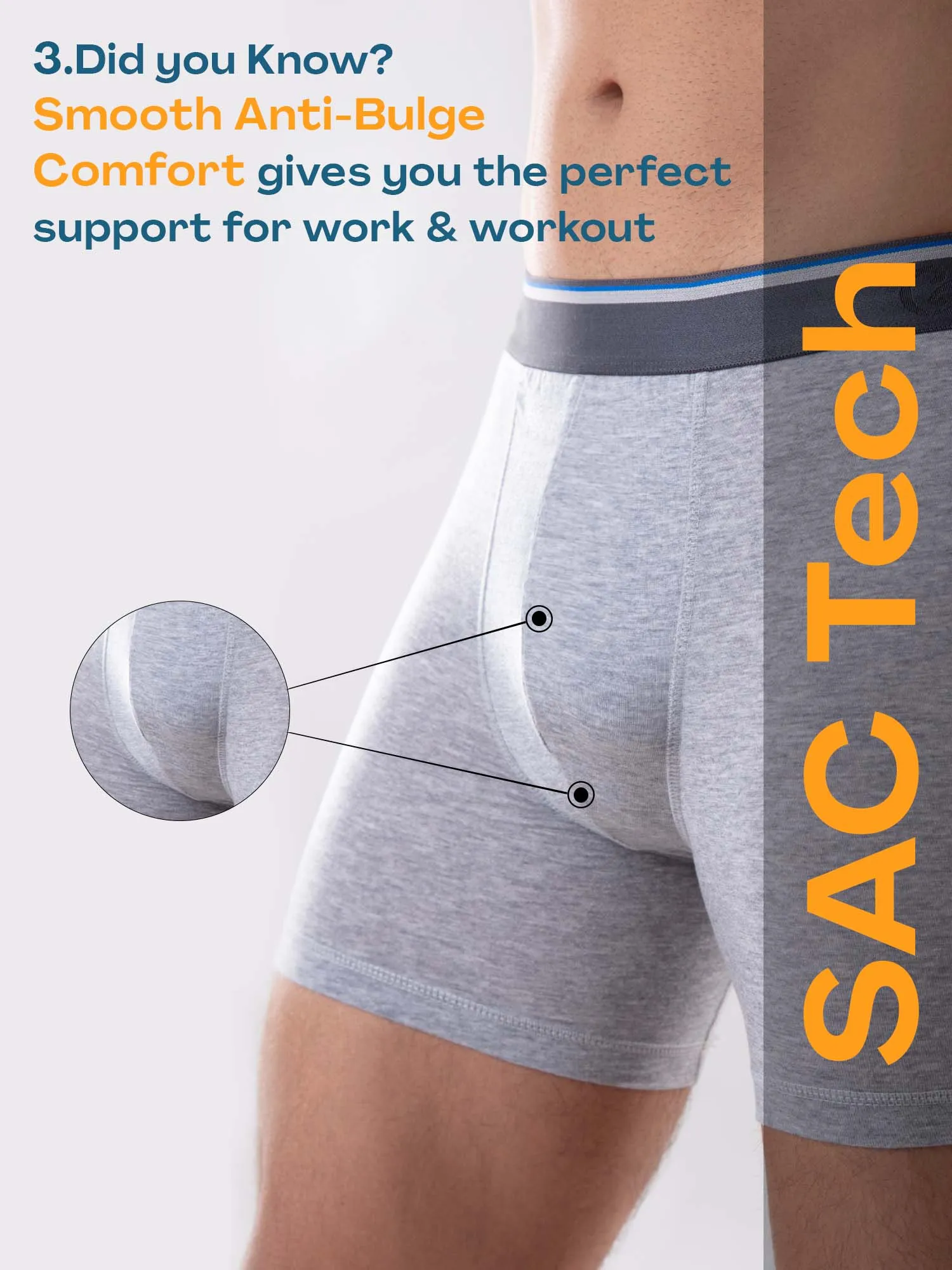 Ultra-Soft Tencel Boxer Brief - Grey Melange